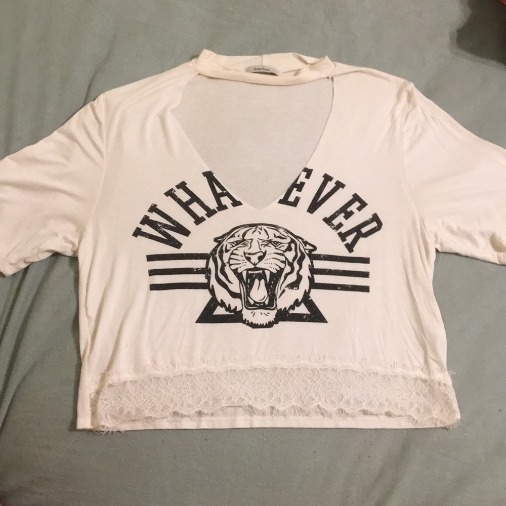 WHITE CROP TOP